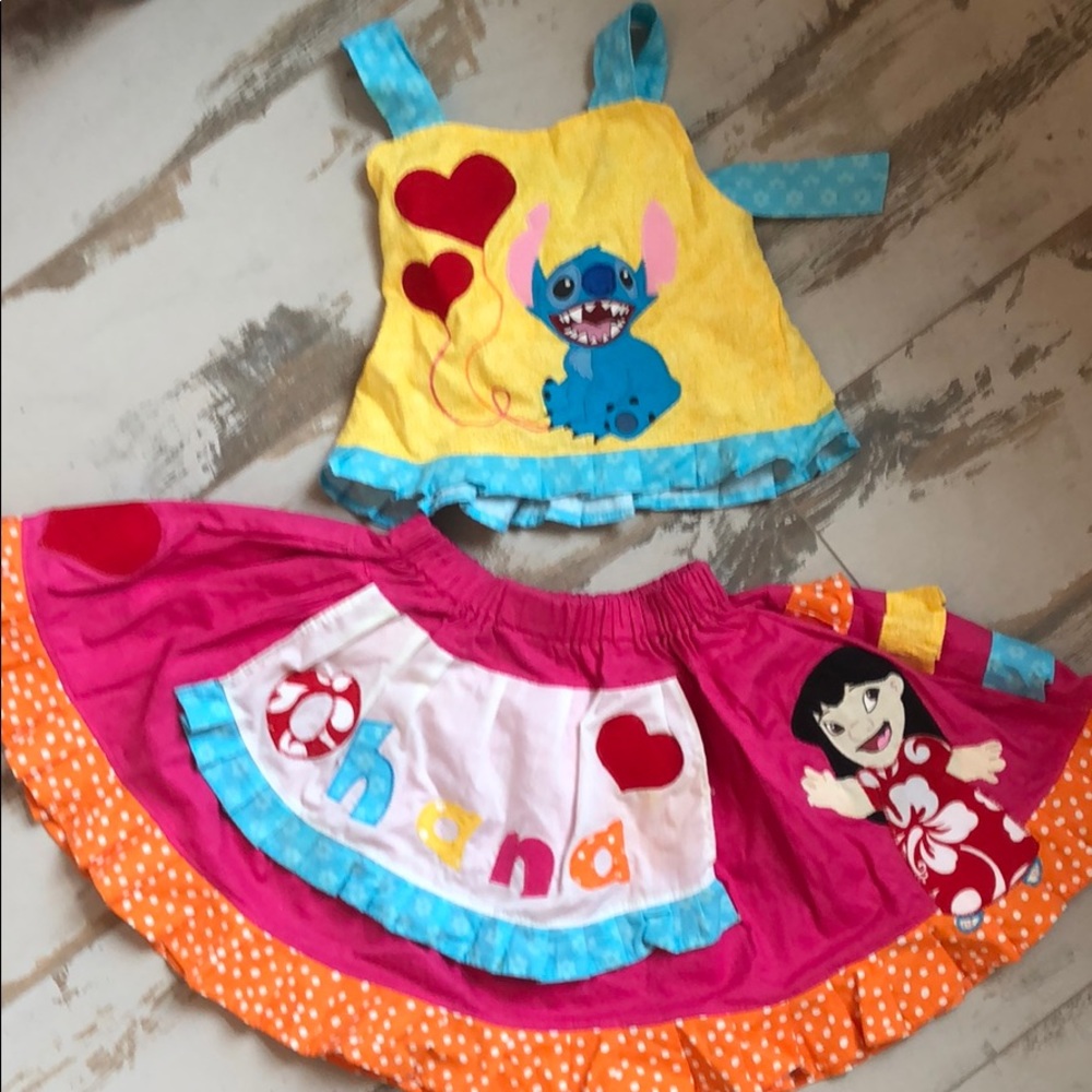 Ohana skirt set for Disney by shadow dragon sz 4/5